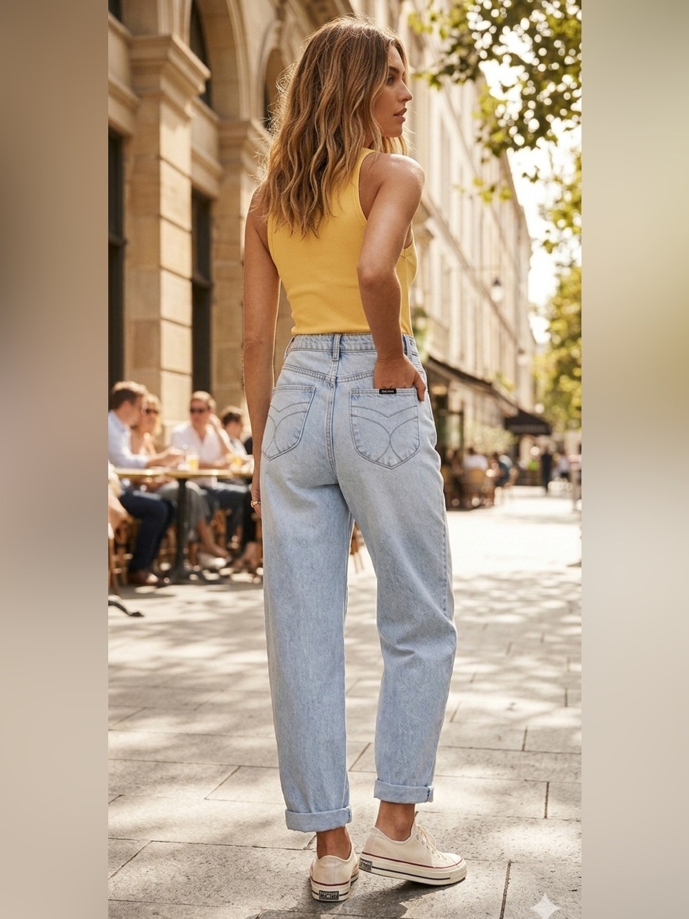 ROLLA'S High Rise Light Blue Baggy Jeans - Picture 3 of 14
